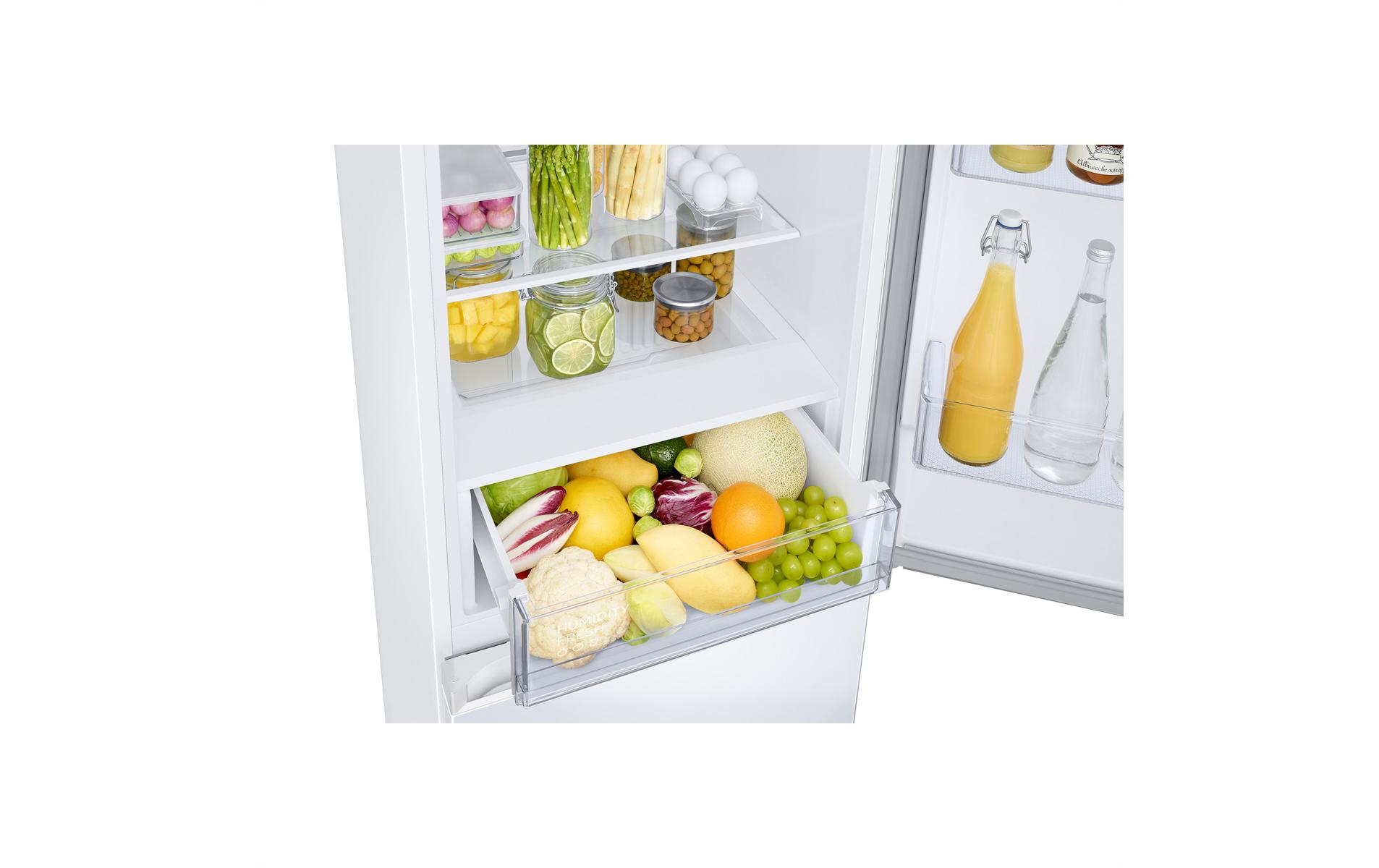 Kühl-Gefrierkombination RB34C600DWW/WS Rechts<br>Freistehendes Kombigerät mit Kühlschrank oben und Gefrierschrank unten