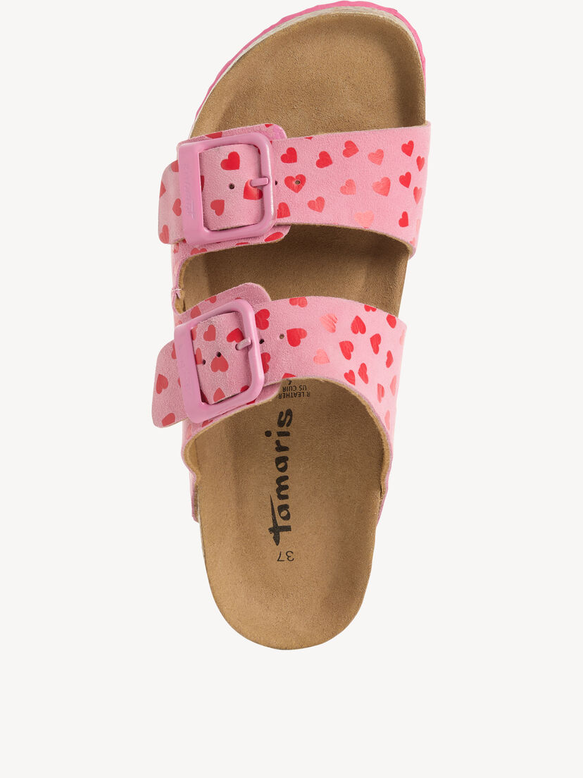 Leren Slipper - pink