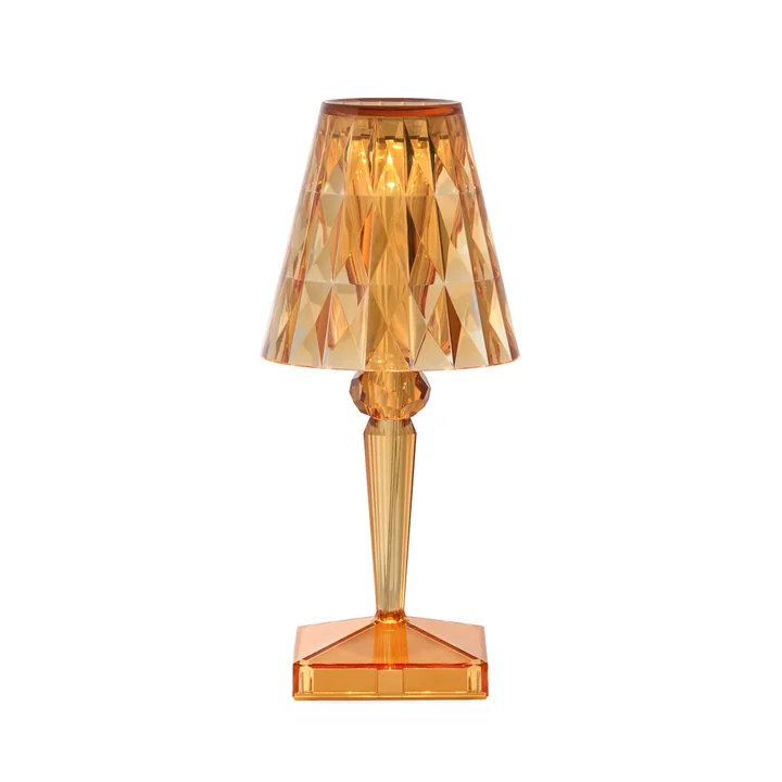 Kartell - Battery Akku-Tischleuchte H 30 cm, pastellorange