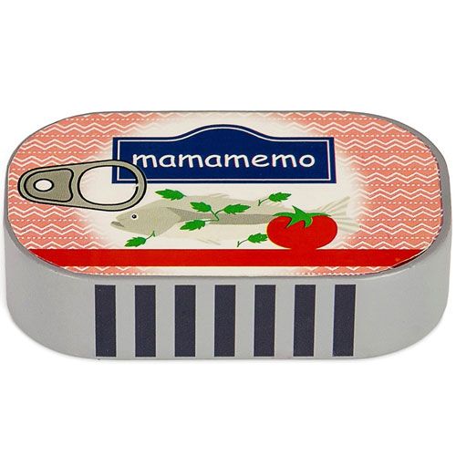 Mama memo houten makreelblikje