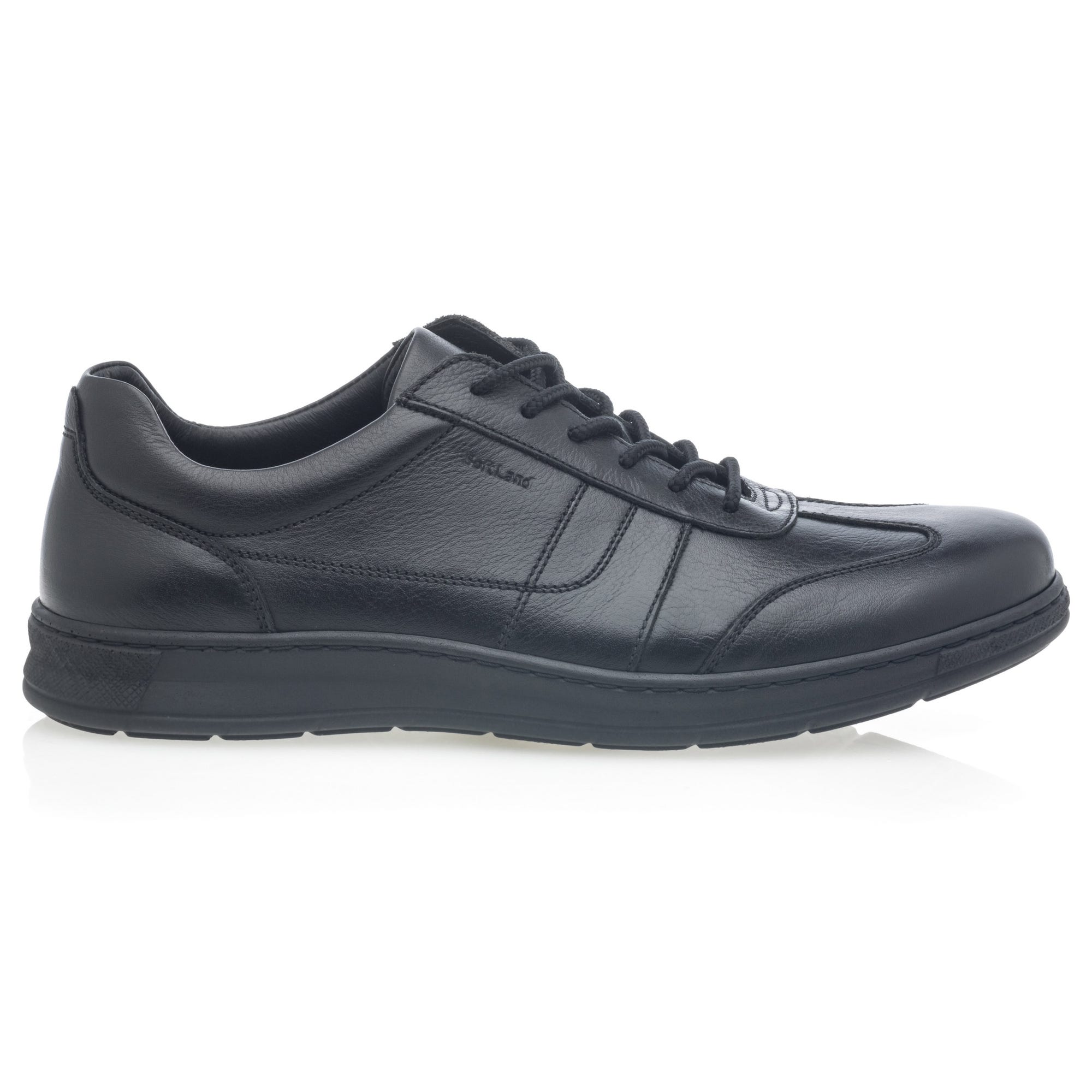 Baskets basses Homme en cuir noir