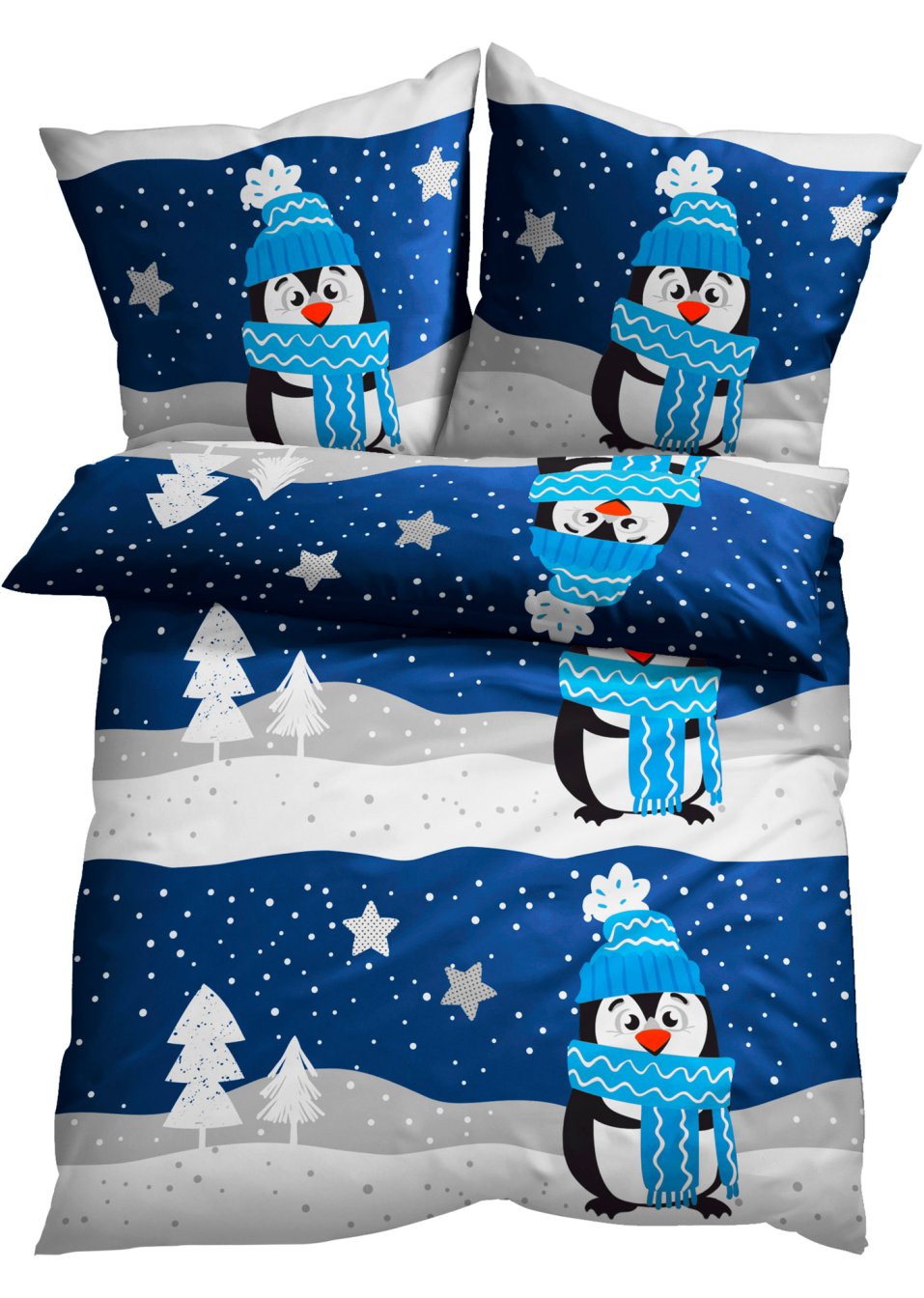 Parure de lit motif hivernal