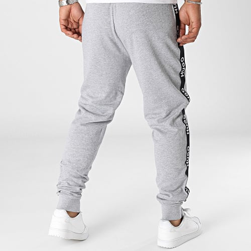 Pantalon Jogging A Bandes Sporty Logo 50496995 Gris Chiné