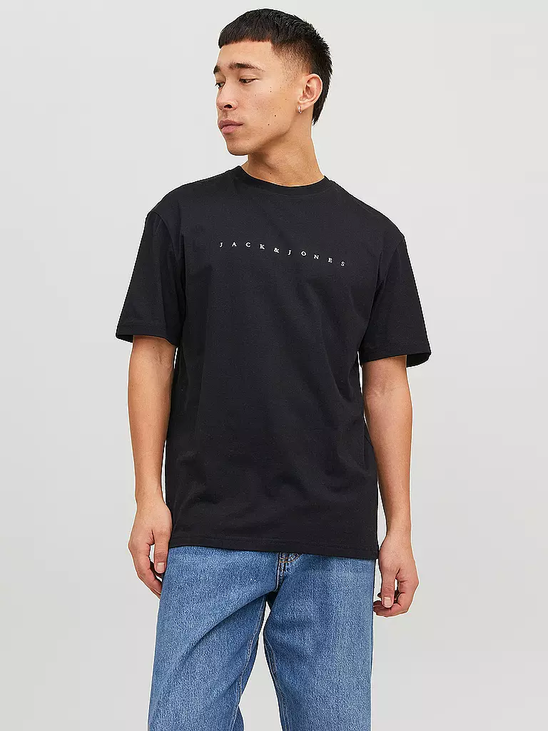 JACK & JONES T-Shirt JJESTAR schwarz