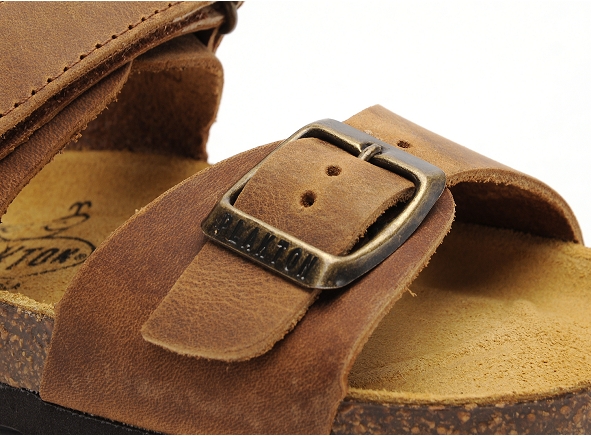 Plakton nu pieds enfant parker marron