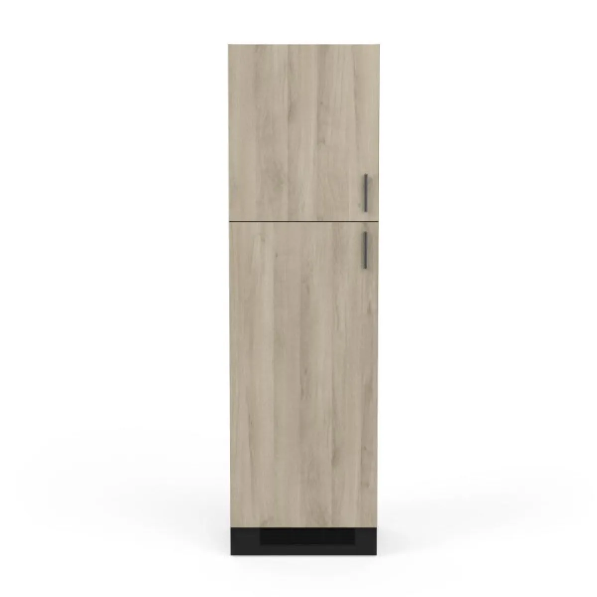 Dansmamaison ABINCI Colonne de cuisine 60cm - Noir/Chêne