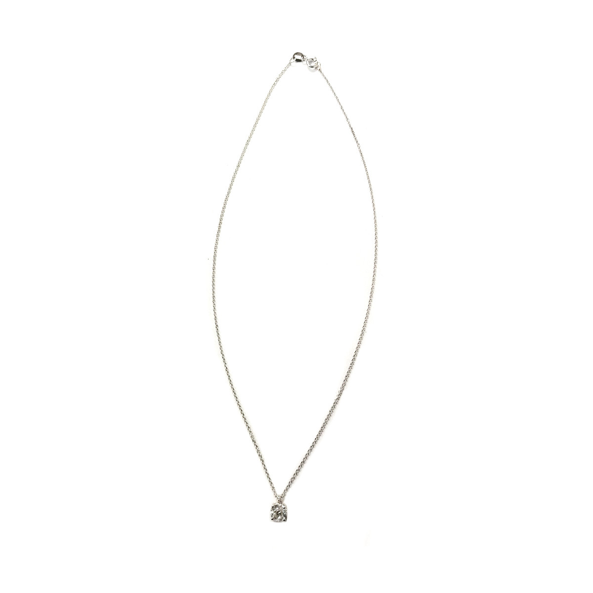 Collier d'occasion or 750 blanc diamant