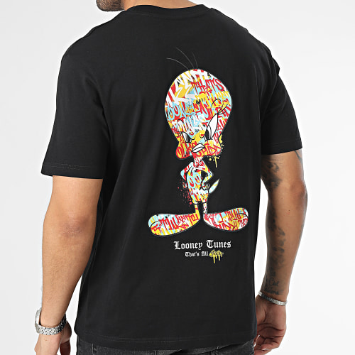 Tee Shirt Oversize Large Tweety Graff Noir