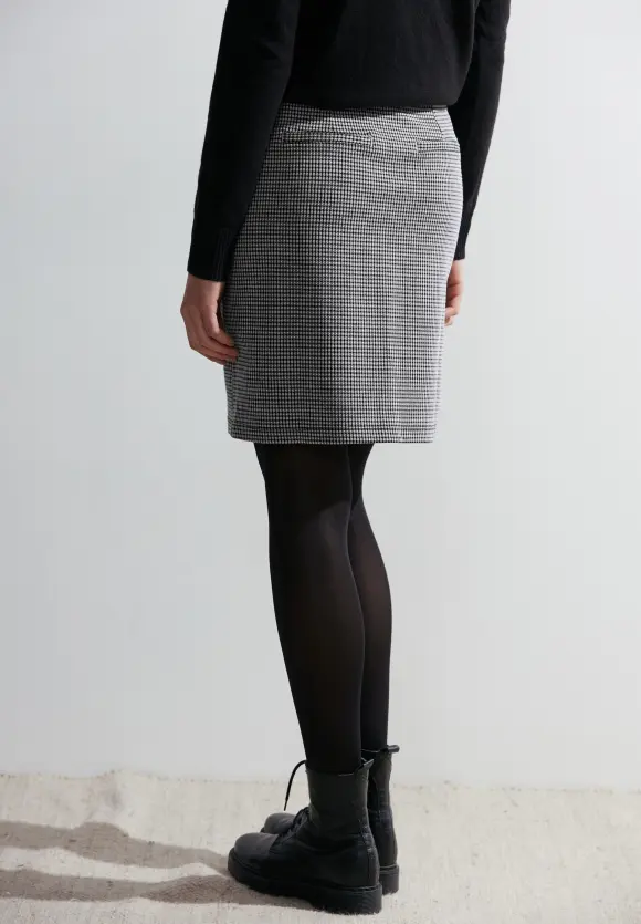 Minirock im Jacquardstil - Black