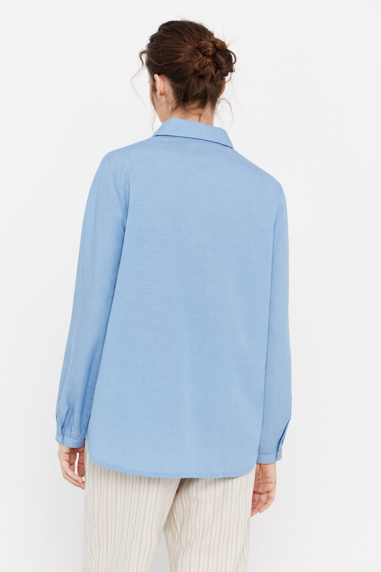 Camisa de linho - Azul