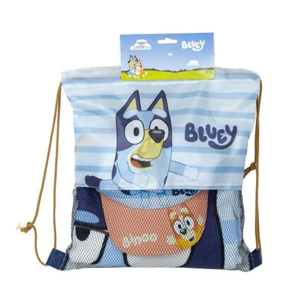Bluey Keps, Handduk & Gympapåse för Barn - 3-delar