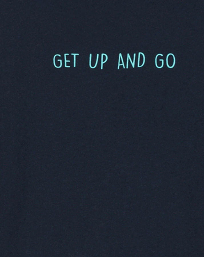 Schlafanzug lang GET UP AND GO in mint