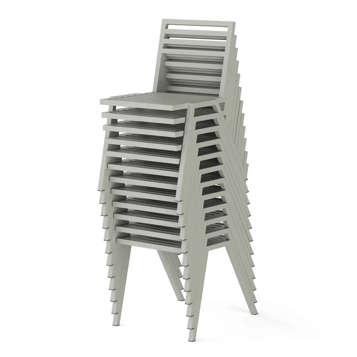 NINE - 19 Outdoors Stacking Chair, grau