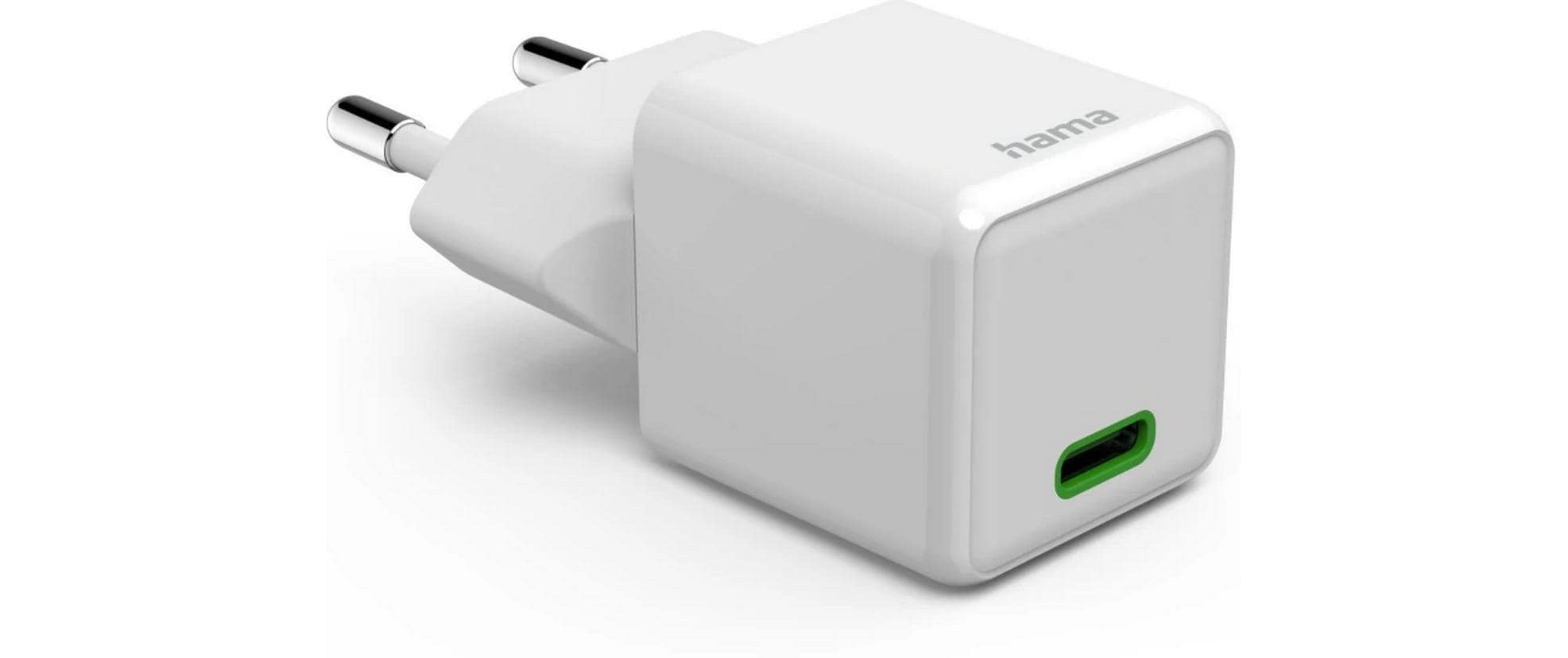 USB-Wandladegerät Mini-charger USB-C 20 W WeissSuper-Mini-Ladegerät USB-C