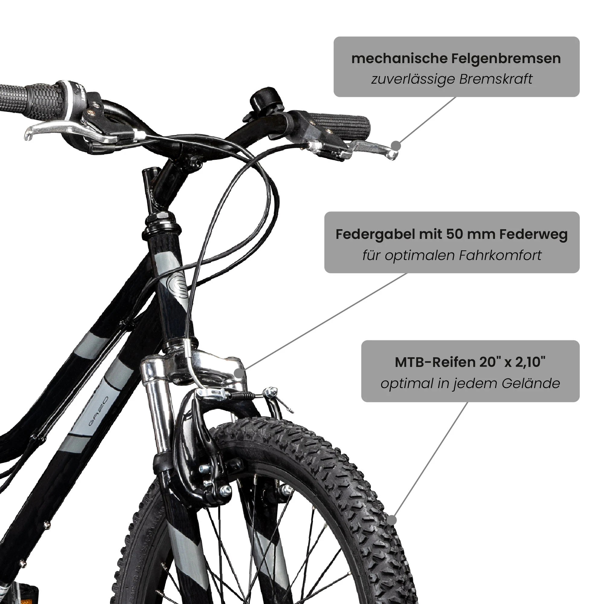 Galano GA20 Kinderfahrrad 20 Zoll ab 5 Jahre 120 - 135 cm Mädchen Jungen Fahrrad