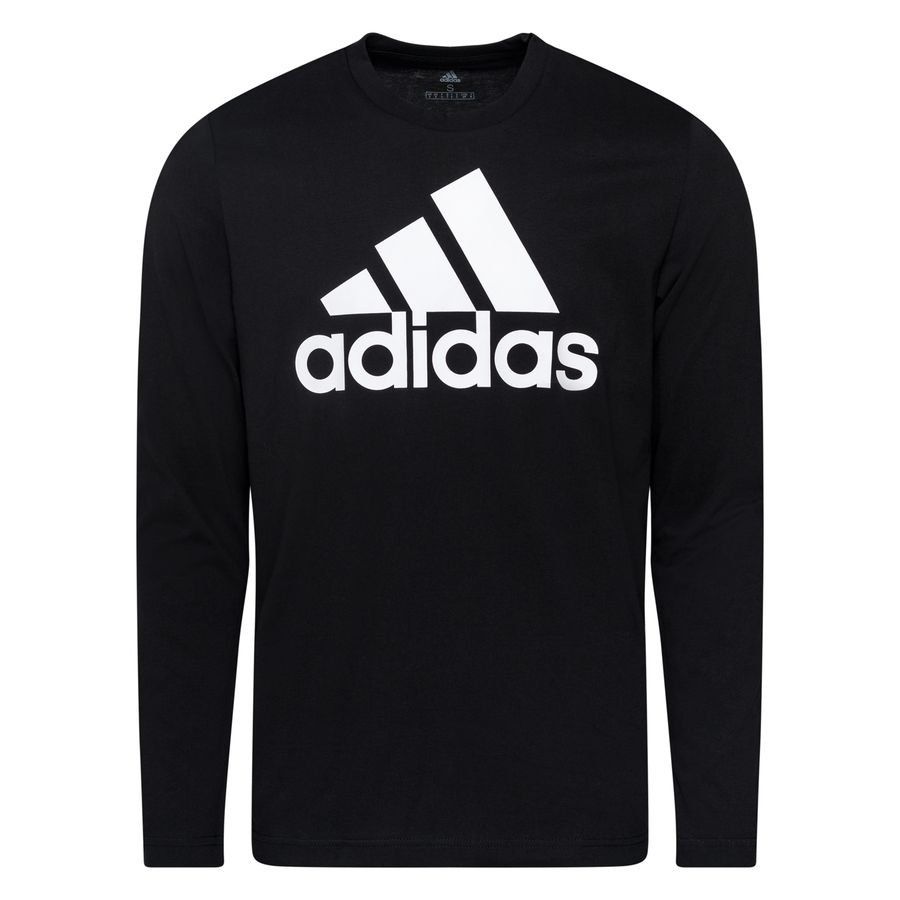 adidas Big Logo T-Shirt Manches Longues - Noir/Blanc