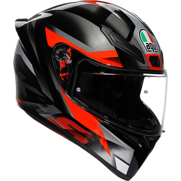 AGV - Casque K1 S Fastlap Noir / Gris / Rouge