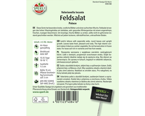 Veldsla 'Palace' Sperli groentezaden