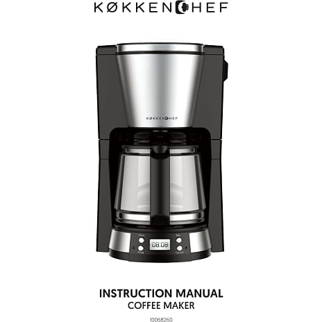 Køkkenchef kaffemaskine 1,5 liter 1000 W