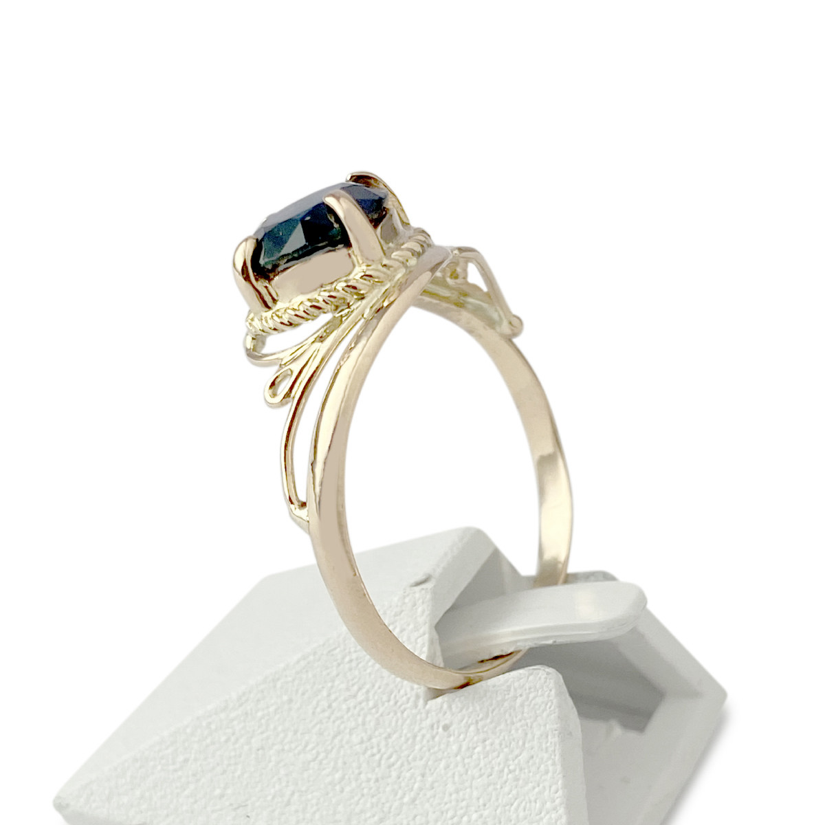 Bague d'occasion or 750 jaune saphir