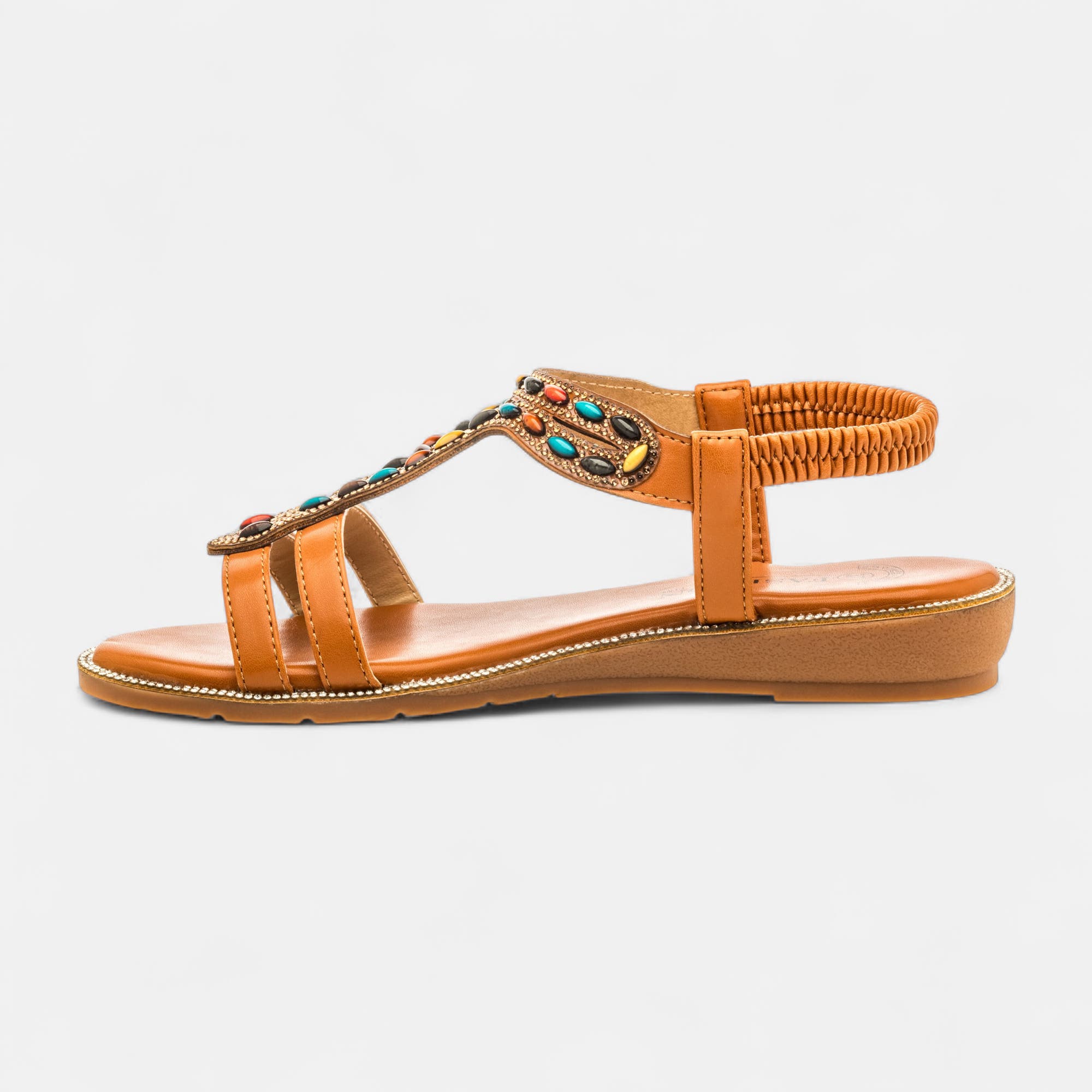 Nu-pieds Femme camel