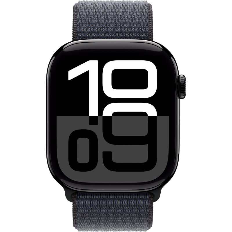 Apple Watch Series 10 OLED 46 mm Numérique 416 x 496 pixels Écran tactile Noir Wifi GPS (satellite)