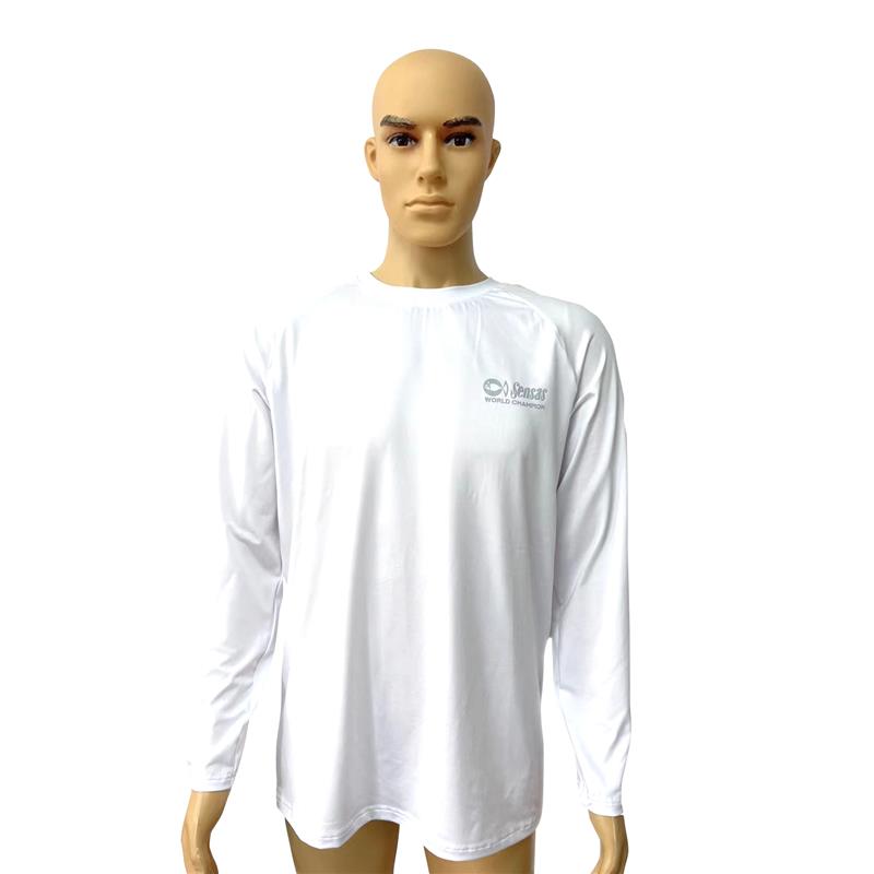 Tee Shirt Manches Longues Homme Sensas Sun Protect - Blanc