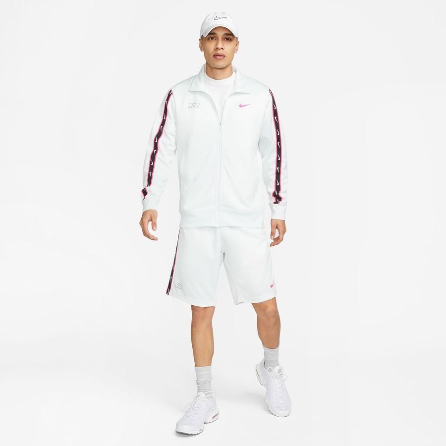 Nike Haut d'Entraînement NSW Repeat - Blanc/Rose