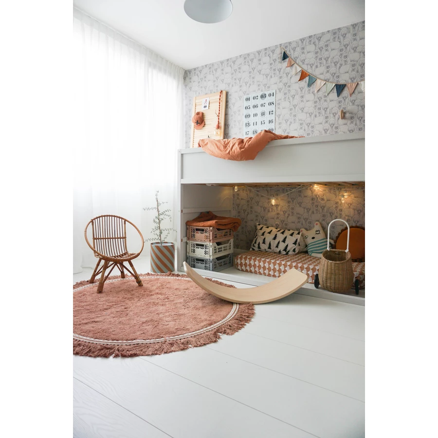 Tapis Petit Kinderteppich Anna old pink Ø 110 cm