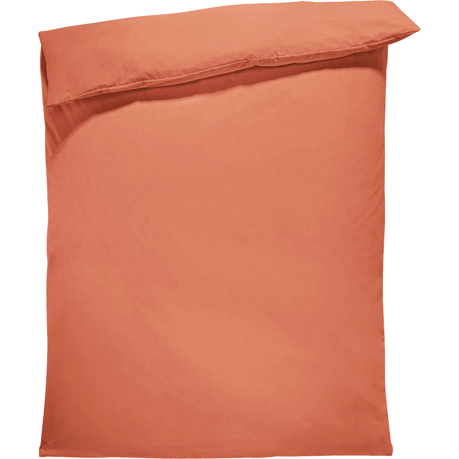 Bettwäsche Renforcé unifarbig 200x210 Duvet Französisch, orange