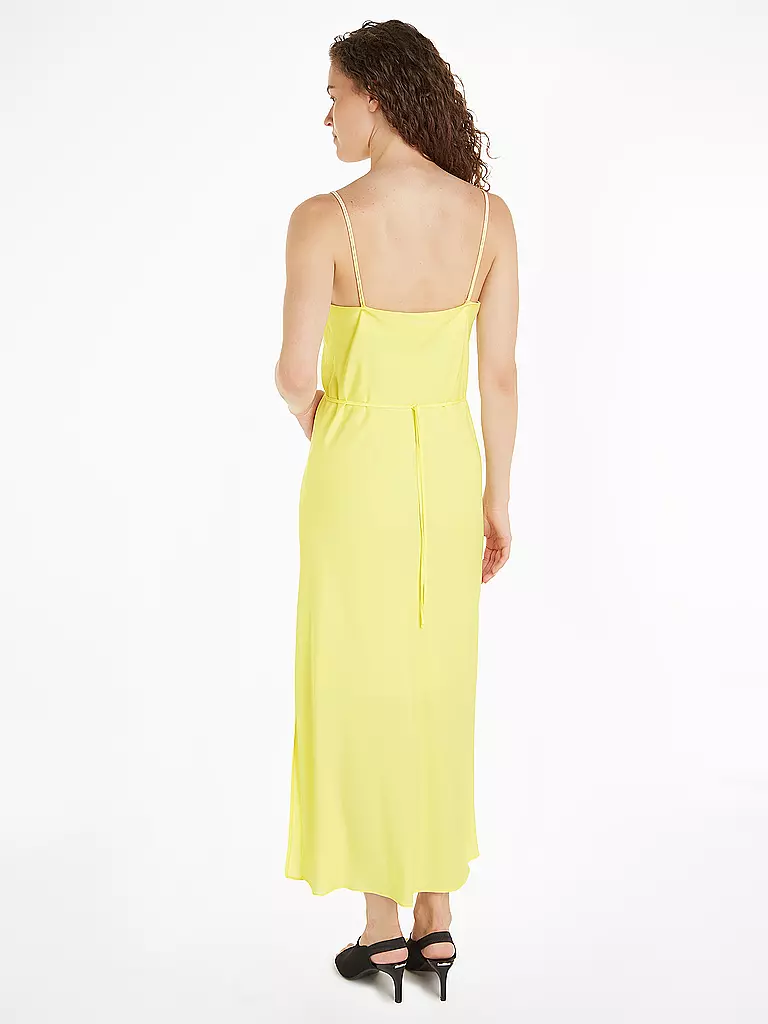CALVIN KLEIN Midikleid gelb
