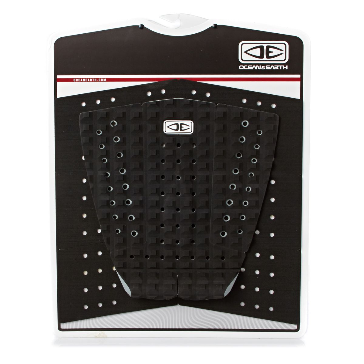 Ocean and earth longboard tail pad Black