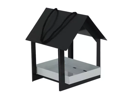 Mangeoire suspendue anthracite/blanc - Esschert Design