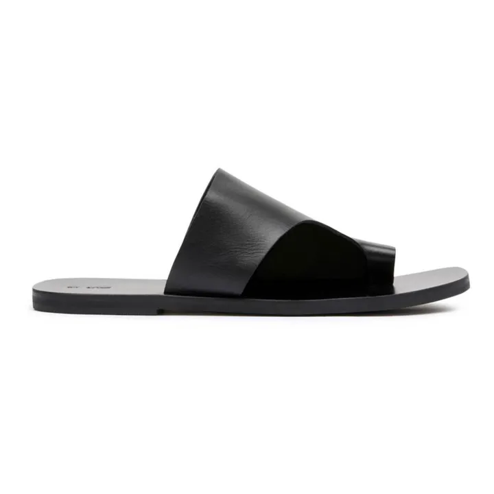 St Agni Mules Asymmetric Slide | Noir