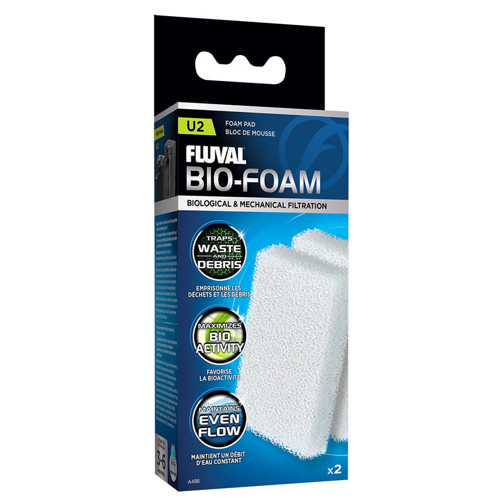 Fluval Schuimstoffilter U2 | Twee stuks Bio-Foam