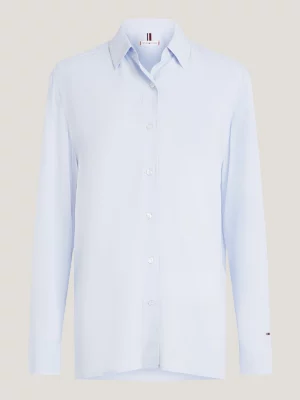 Camisa de crepe descontraída