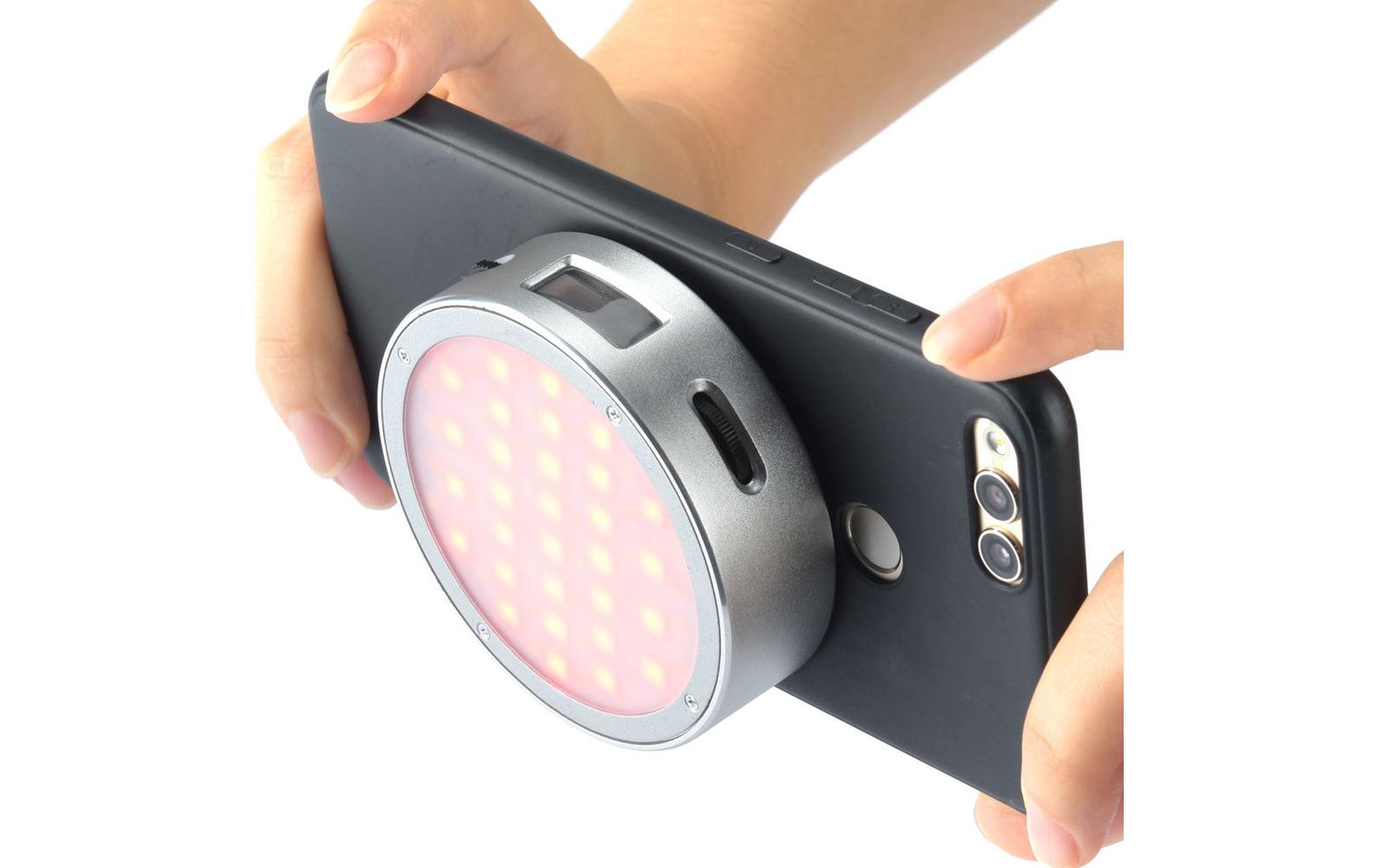Videoleuchte R1 Round RGB MiniKompaktes RGB Mini-Licht mit Spezialeffekten