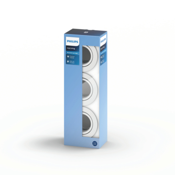 Philips inbouwspot Donegal 3xGU10 wit