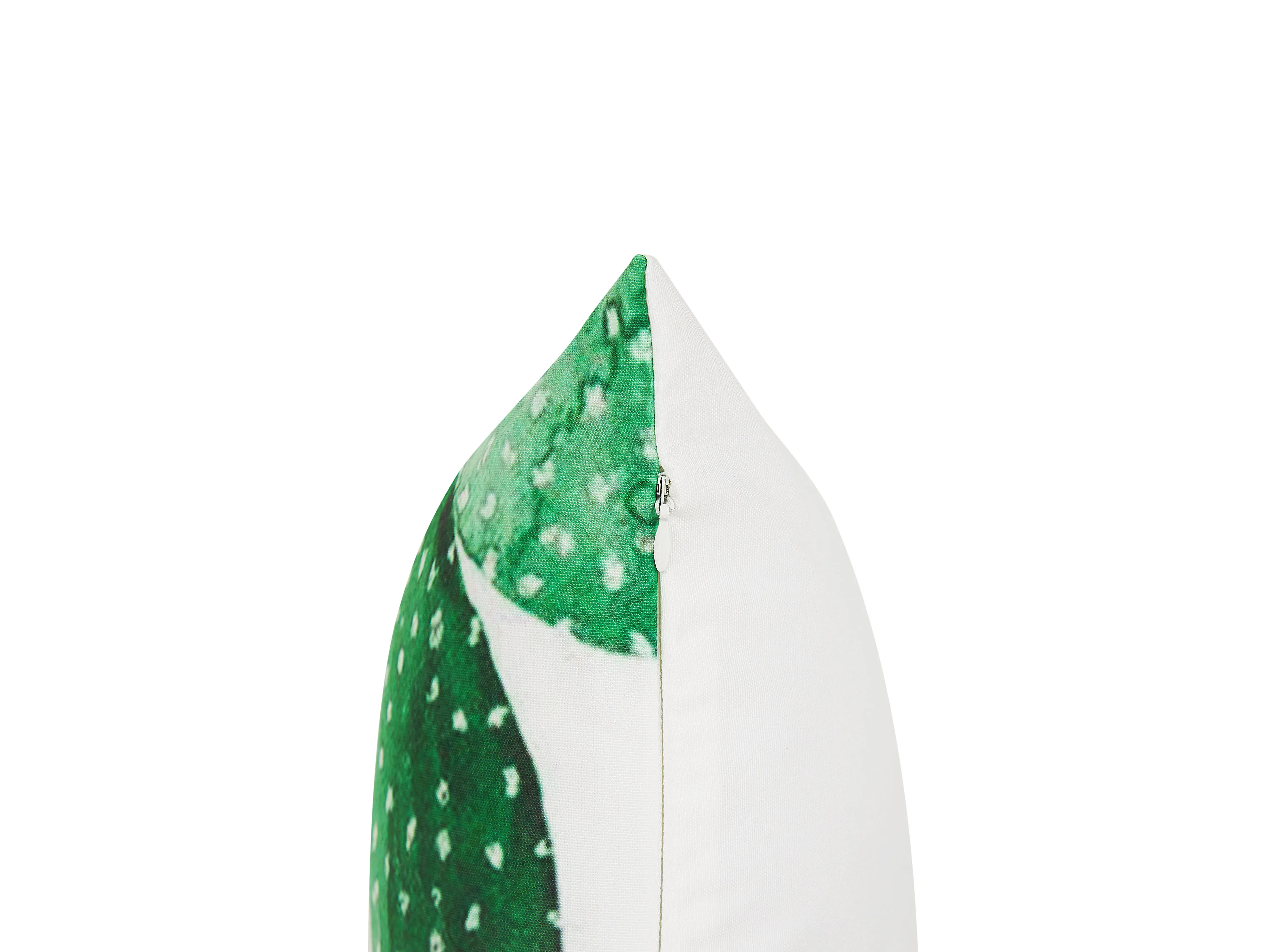 Set van 2 tuinkussens OSTINA bladpatroon 45 x 45 cm Groen