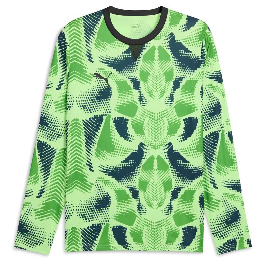 PUMA Maillot de Gardien teamTarget - Vert/Noir Manches Longues