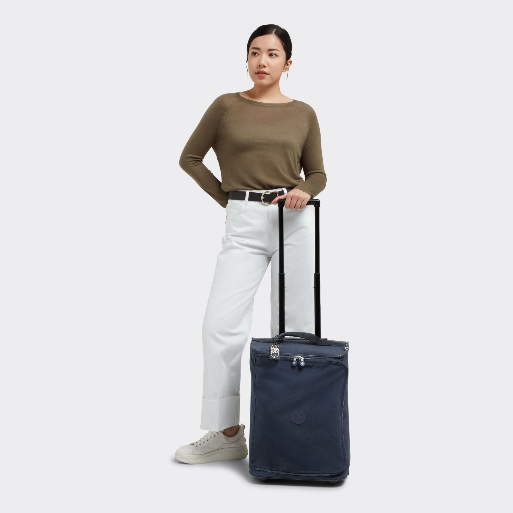 TEAGAN XS Petit Sac de Voyage Cabine à Roulettes - Blue Bleu 2