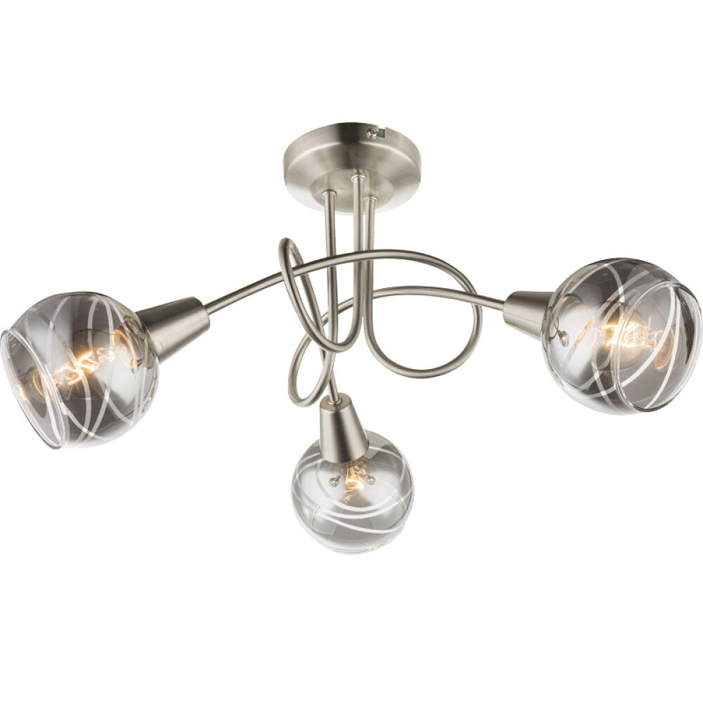 TAKLAMPE GLOBO BALL Ø39CM NIKKEL