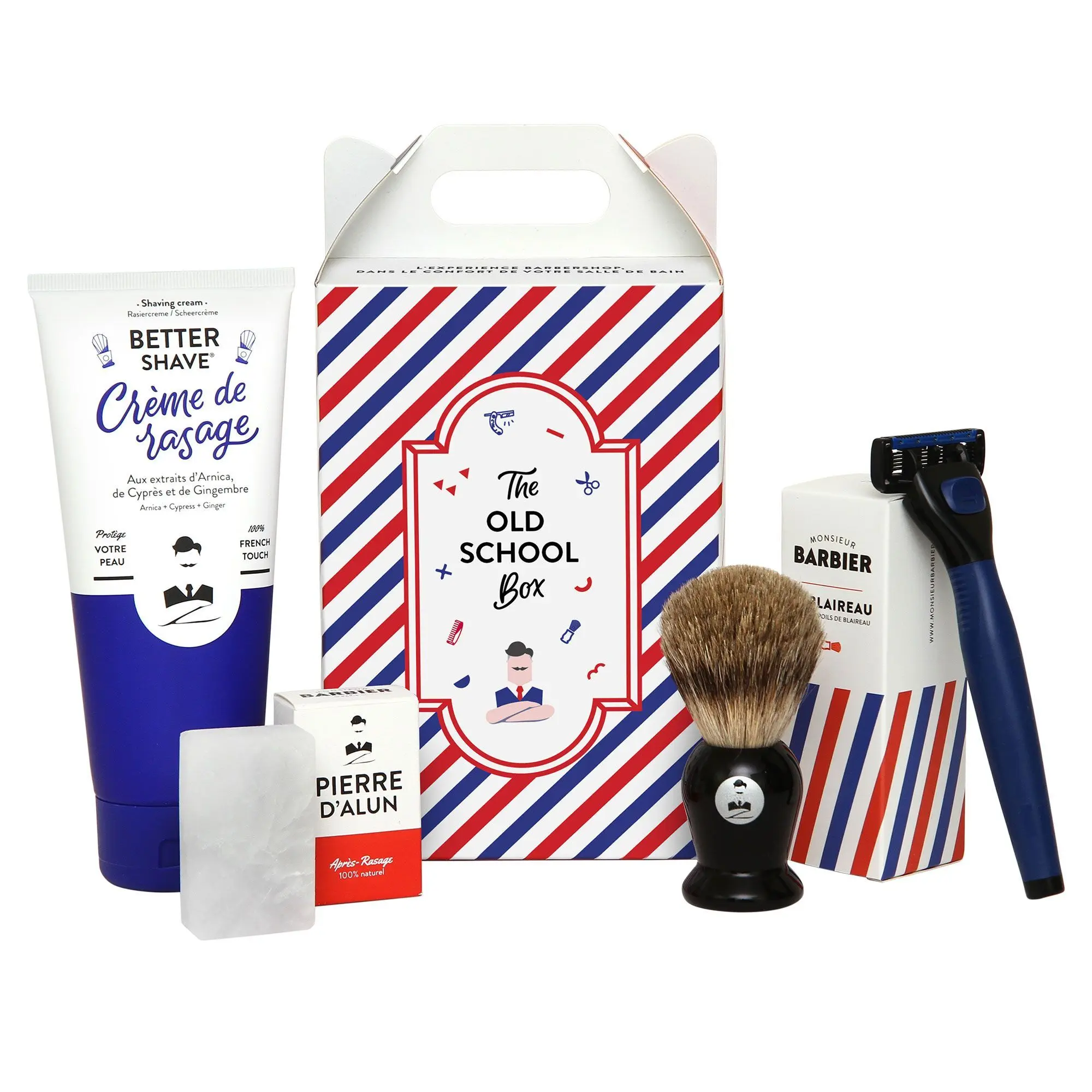 Monsieur Barbier - THE OLD SCHOOL BOX Coffret de rasage pour homme 175ml + 75g - Homme