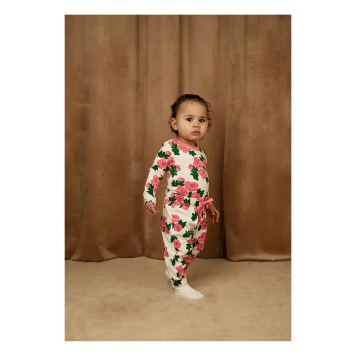 Mini Rodini T-Shirt Coton Bio Rose | Blanc