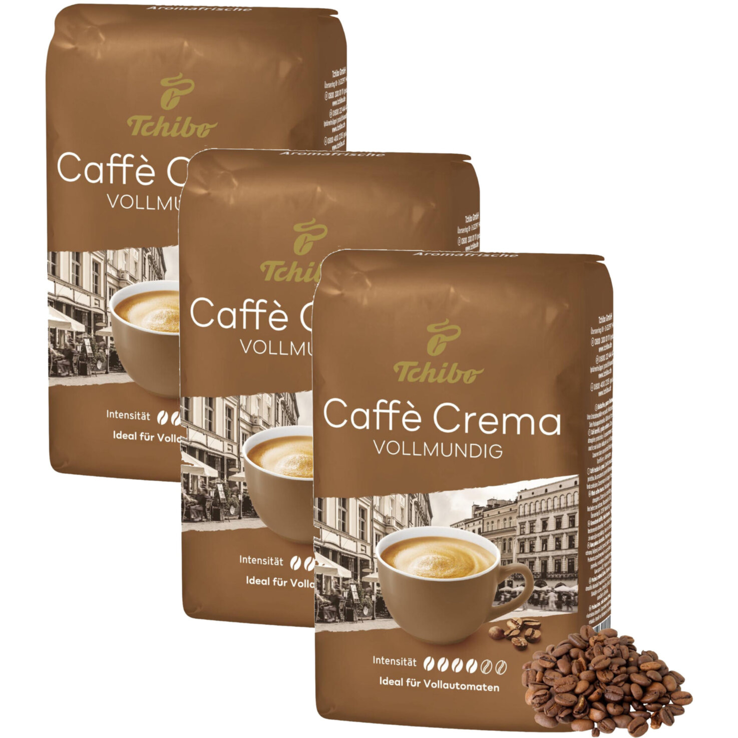 Tchibo Caffé Crema Vollmundig Genuss 3x500g