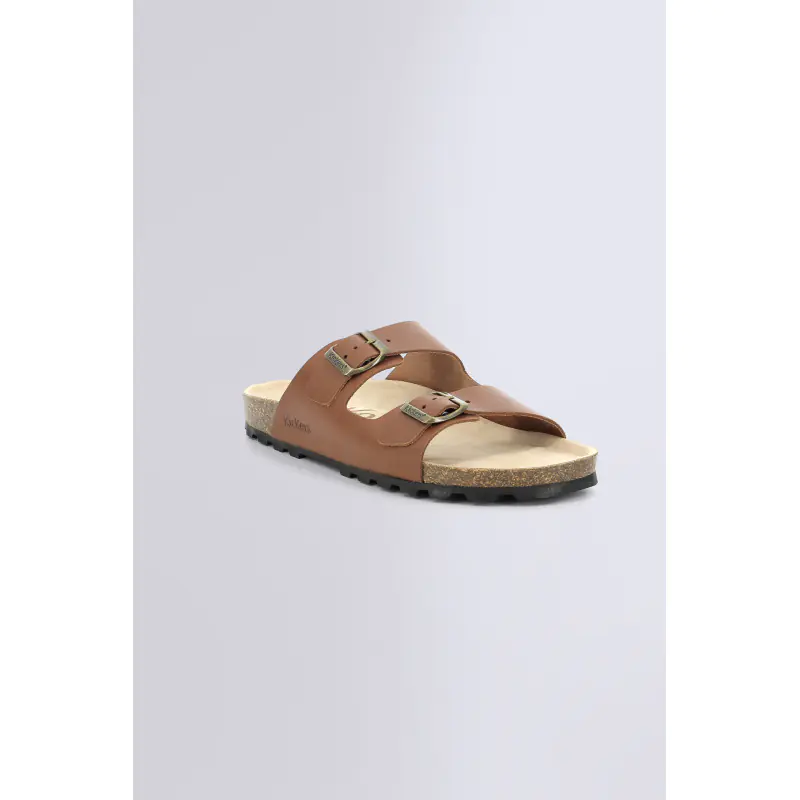 Kick elk Marron clair SANDALES Cuir Homme