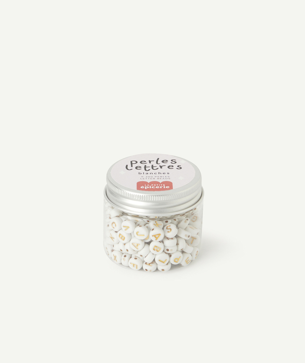 LA PETITE EPICERIEPOT DE PERLES LETTRES – BLANCHES