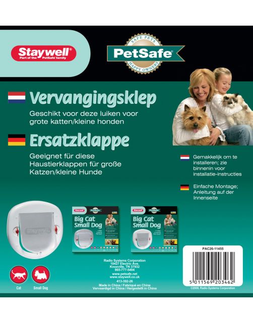 Staywell-Petsafe Vervangingsklep 200 - Kattenluik - per stuk