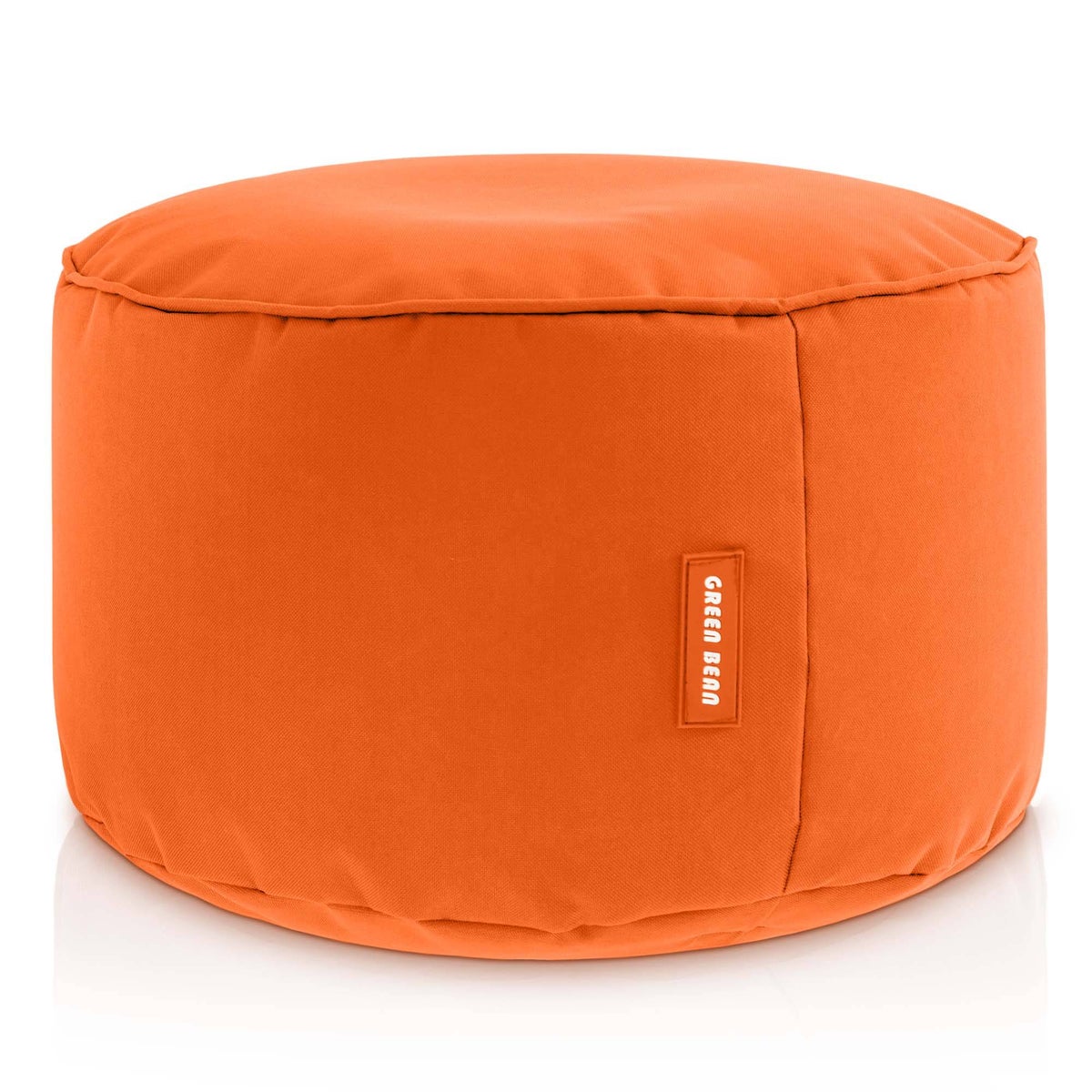 Green Bean Zitzakkruk 45x25cm met EPS-korrelvulling - Voetenbankje, Voetkussen, Zitpoef voor Zitzakken - Vloerkussen voor Kinderen en Volwassenen - Voetsteun, Zitkussen, Kruk, Oranje