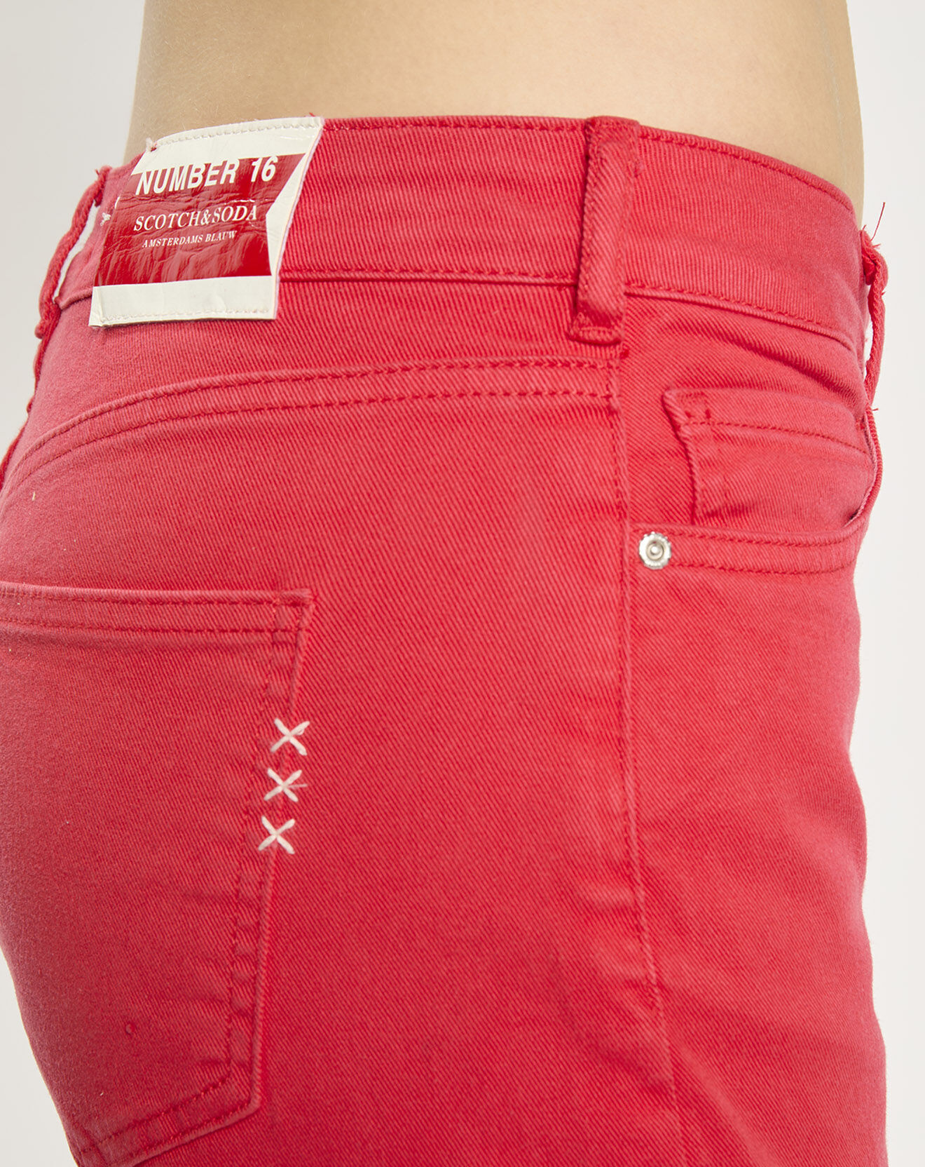 Scotch & Soda Jean ajusté rouge